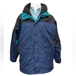 Columbia Mens Blue Waterproof‎ Westridge Winter Jacket with Fleece Lining Size L
